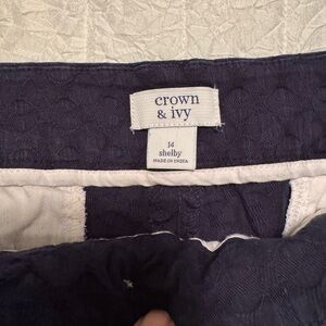 Size 16 still available Crown & Ivy Navy Bottoms